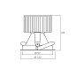 ART-R-297 LED Светильник встраиваемый неповоротный  Downlight   -  Встраиваемые светильники 